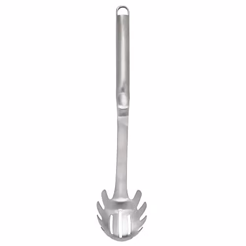 KitchenAid Premium Stainless Steel Pasta Serving Spoon in Silver