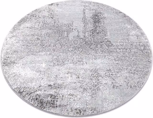 RugsX Mefe Round Grey Stone Look Rug, Diameter: 160 cm