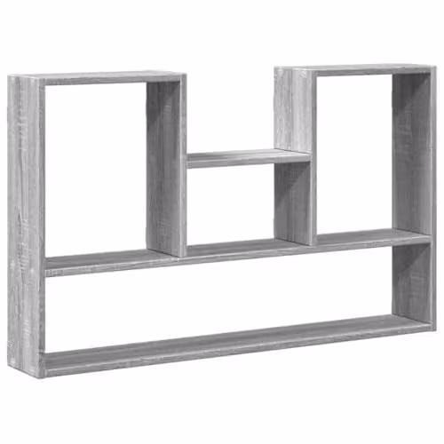 vidaXL Wall Shelf in Grey Sonoma, W/D/H: 99 x 15 x 60 cm – 1