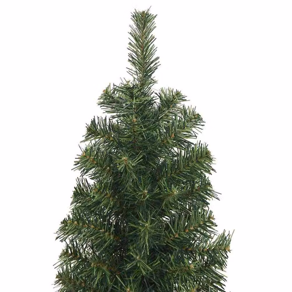 Berkfield Home Artificial Green Christmas Tree with 300 Warm White LEDs and Stand, Height: 210 cm – 4