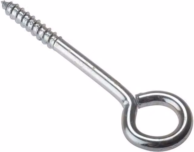 Forgefix Zinc Plated Silver Galvanised Screw Vine Eyes