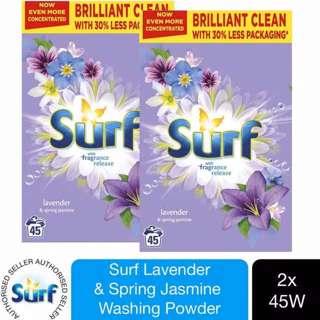 Surf Lavender and Spring Jasmine Laundry Powder, 2.25kg