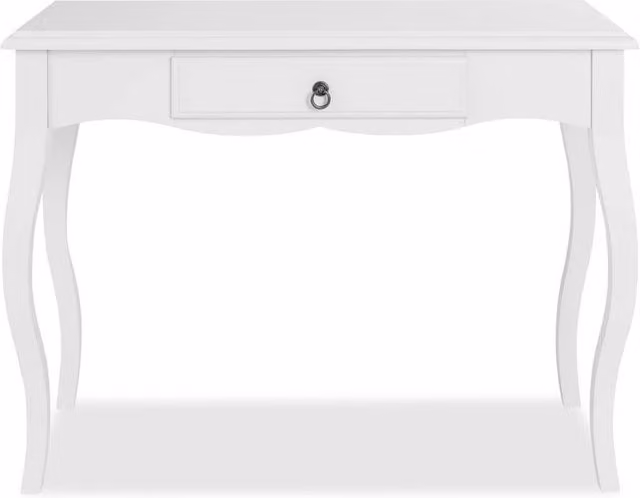 Statement Furniture Romance Dressing Table with Drawer in Cool White