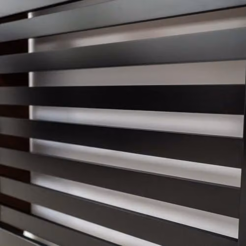 Airwave Horizontal Line Style Radiator Cover in Black Painted MDF, W/D/H: 81.5 x 19.0 x 78.0 cm – 3