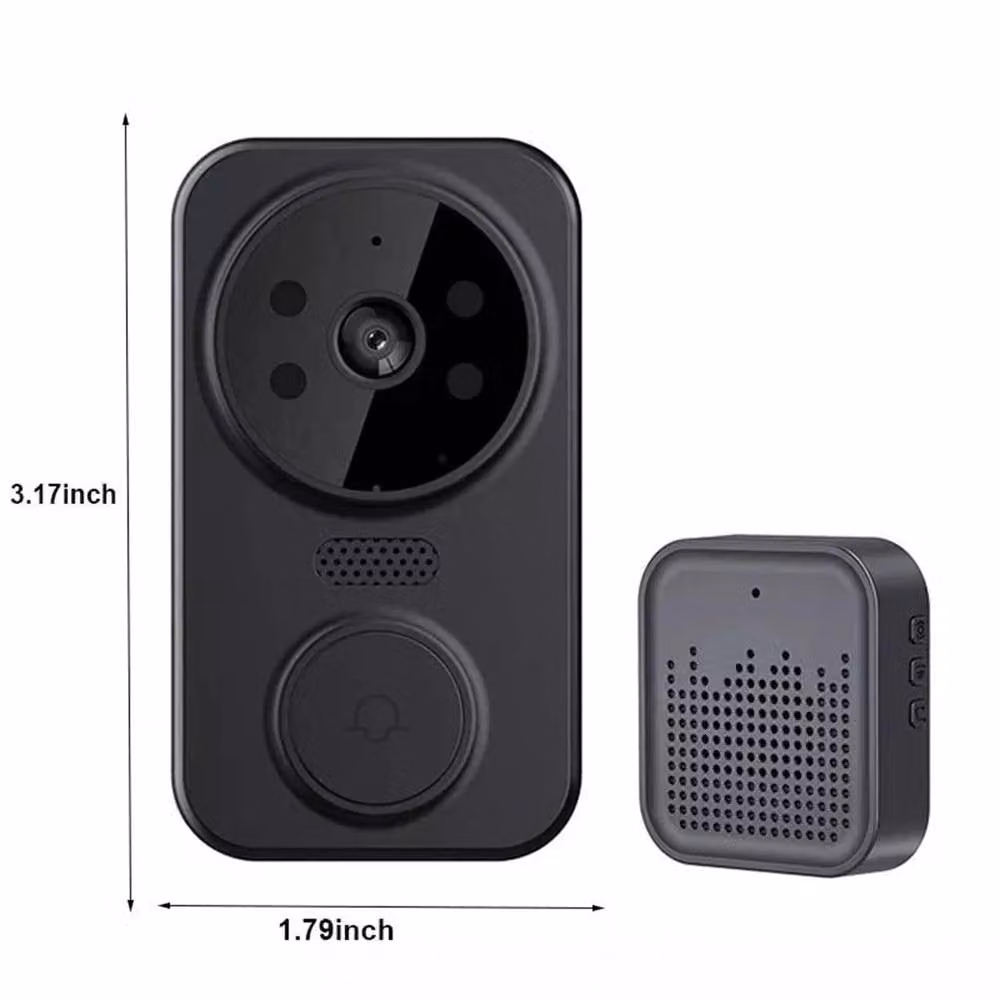 Nordara No Screen Wireless WiFi Video Doorbell in Black – 2