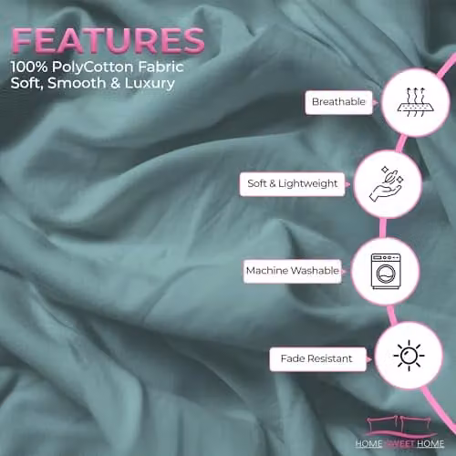 Snug City King Size Polycotton Extra Deep Fitted Sheet in Mint, 25 cm Depth – 3