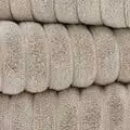 The Lyndon Company Ribbleton Supersoft Cotton Striped Bathroom Towels in Beige – 2