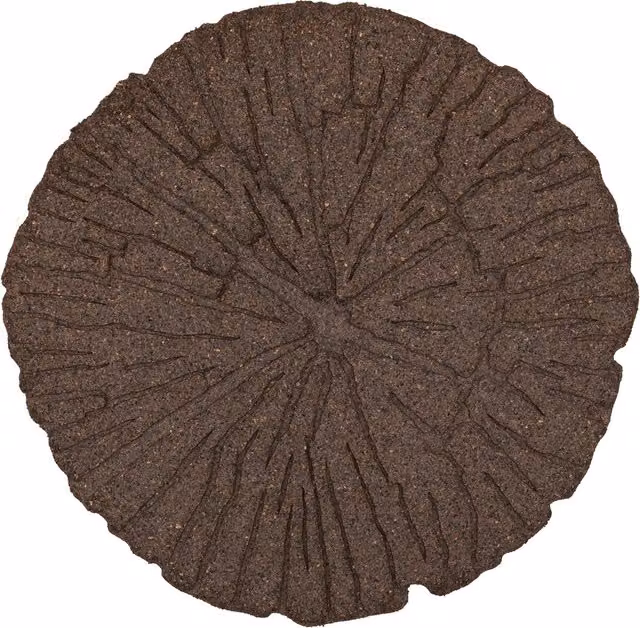 Nicoman Eco-Friendly Garden Cracked Log Stepping Stones, Brown, Pack of 2