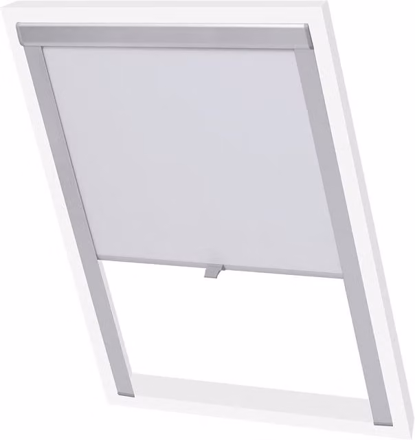 Berkfield Home White Thermal Insulating Blackout Roller Blind