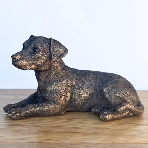 Leonardo Reflections Animal Crackers Jack Russell Terrier Dog Figurine in Bronze – 3