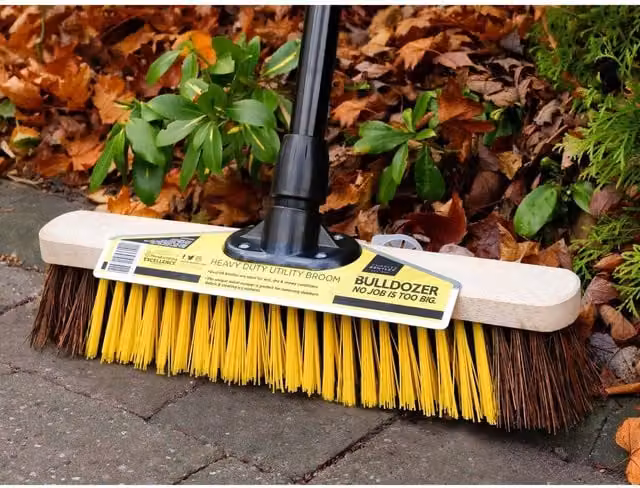 Bulldozer Heavy-duty Utility Broom with Metal Scraper, Multicolour, Width: 38 cm – 1