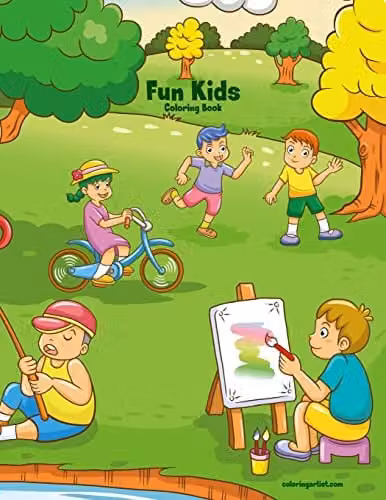Fun Kids Coloring Book 1: Volume 1 by Createspace, Multicolour