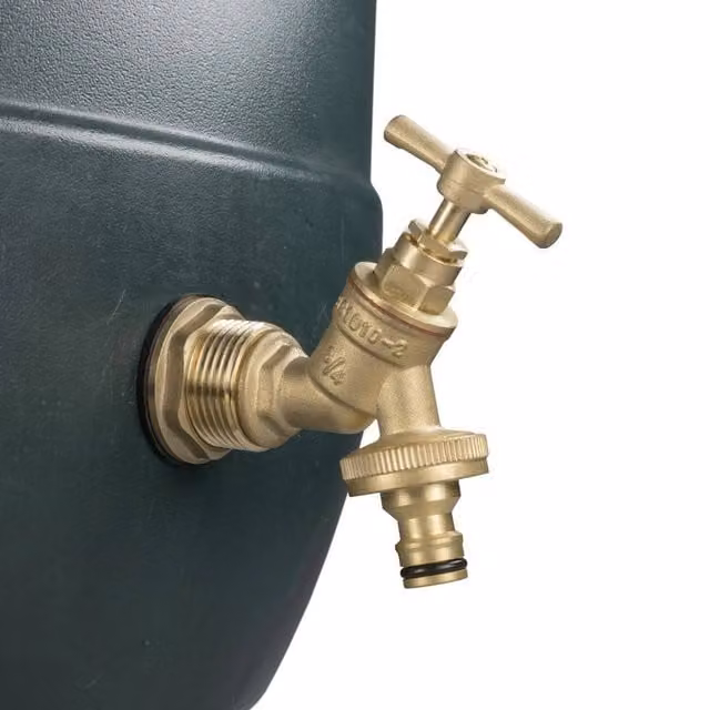 SPETLEK Brass Bib Tap Outlet Adaptor Kit in Gold