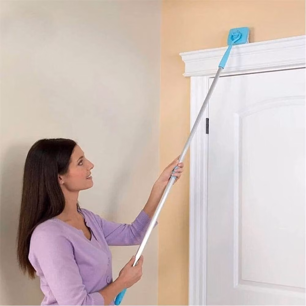 Nordara Blue Microfibre Skirting Mop with Telescopic Handle and Refillable Head – 3