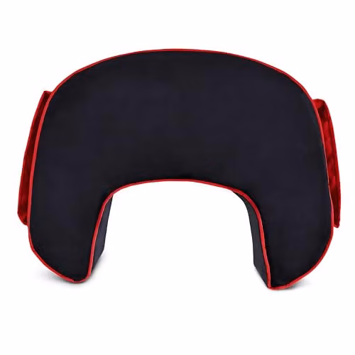 Game Over 8-Bit Ergonomic Gaming Support Cushion in Red and Black with Removable Velour Cover – 2