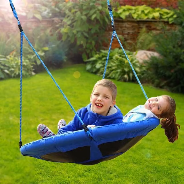 The Magic Toy Shop Blue Nest Swing Seat for Kids with 100 kg Capacity