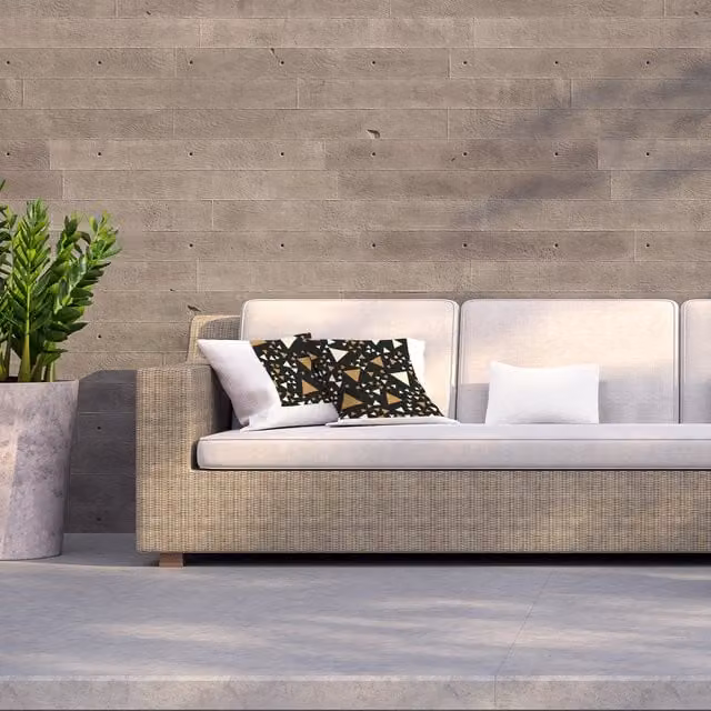 Andrew Lee Geometric Triangle Pattern Outdoor Cushion, Black, W/D/H: 60 x 60 x 1 cm