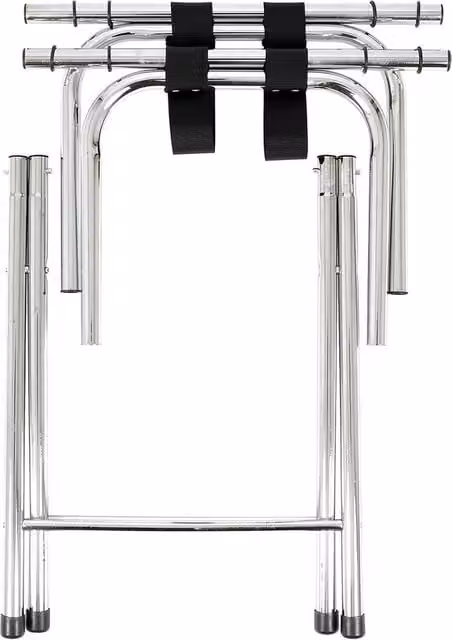 NESTLUNE Silver Metal Folding Serving Tray Stand, W: 100 cm, D: 15 cm, H: 15 cm – 1