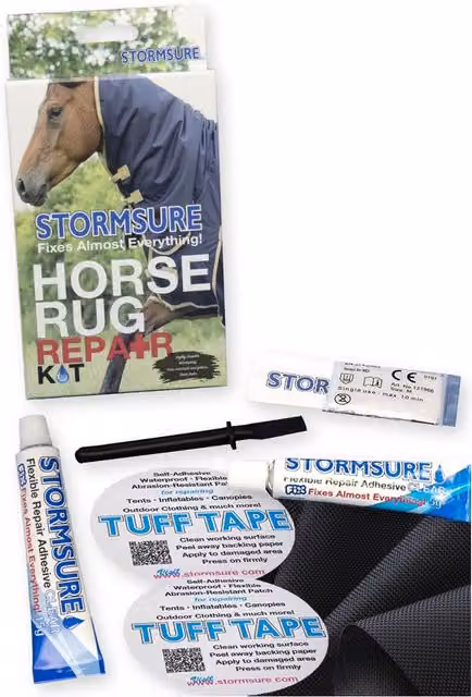 Stormsure Horse Rug Repair Kit, Transparent MS Polymer Adhesive for Patching Holes and Rips