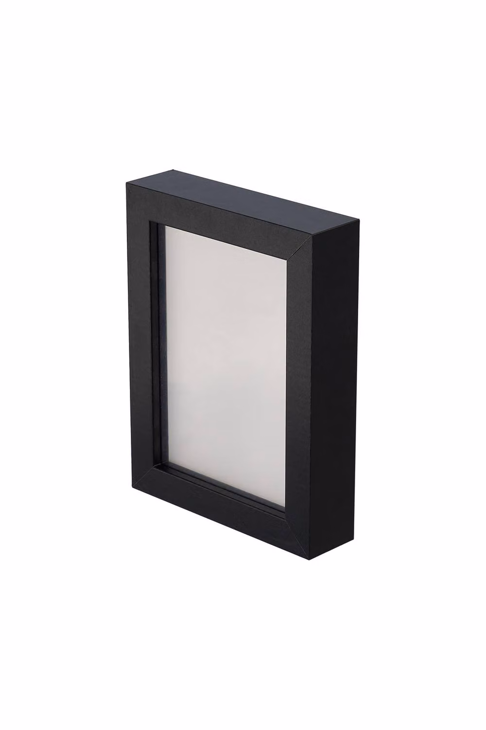 Living and Home Minimalist Single Rectangular Magnetic Wood Wall Picture Photo Frame in Black – 3