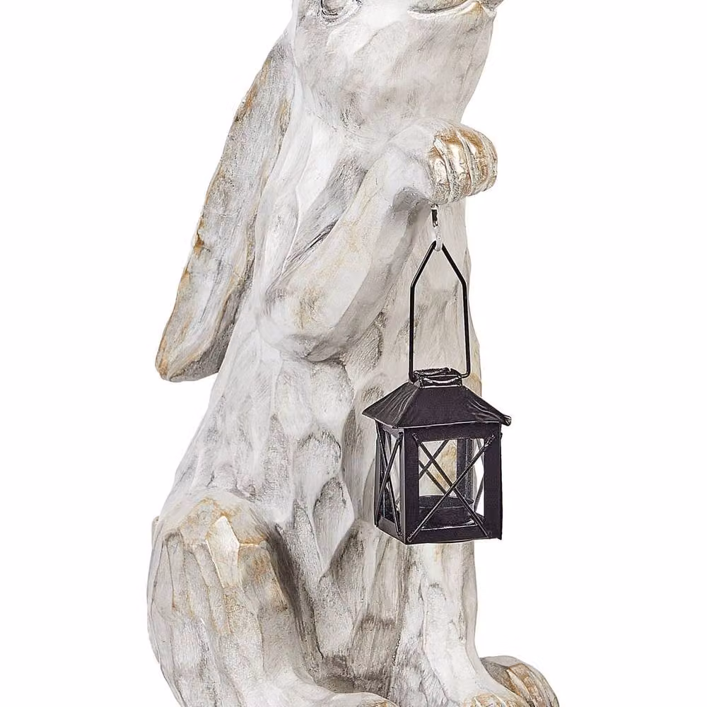 Wyld and Coco White Easter Bunny Figurine, Height: 37 cm – 2