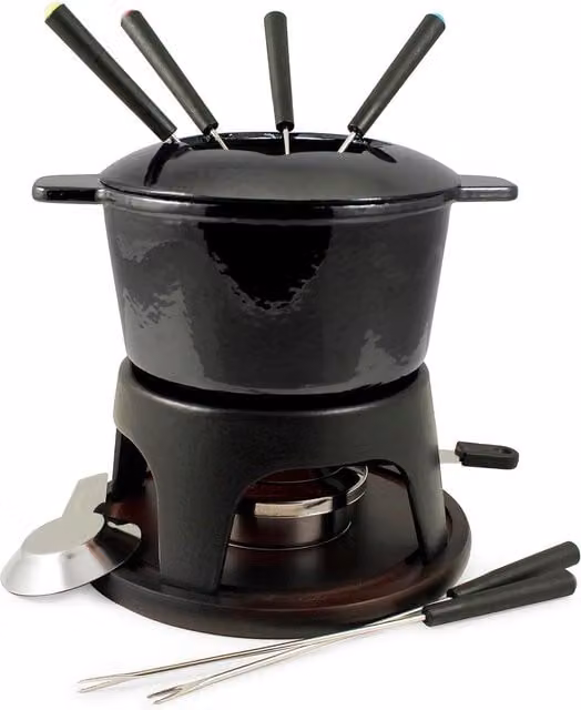 Swissmar 11-Piece Sierra Fondue Set - Black – 1