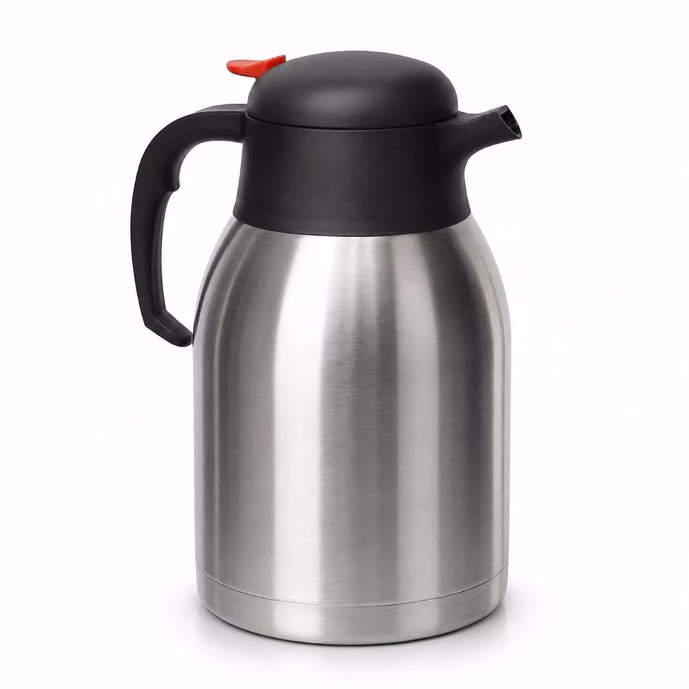 Oypla Stainless Steel Insulated Vacuum Thermal Airpot Flask, 2 l, Silver – 2