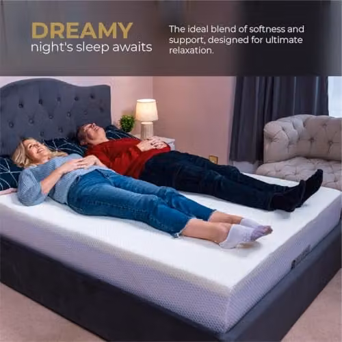 DS Living PureDream Memory Foam Orthopedic Mattress in White, W/D/H: 120 x 200 x 30.48 cm – 5