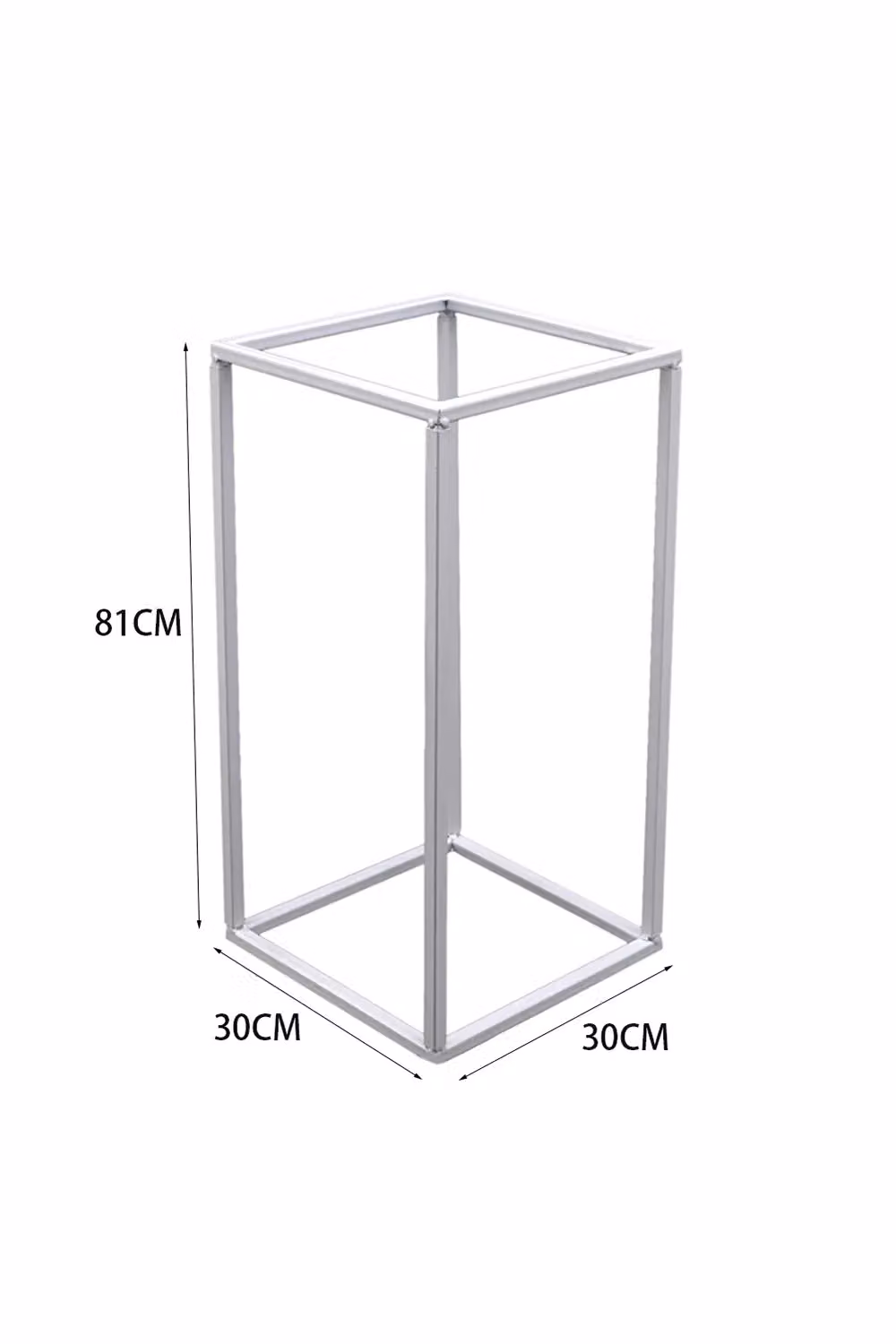 Living and Home White Metal Freestanding Wedding Aisle Flower Stand, W: 30 cm, H: 81 cm – 2