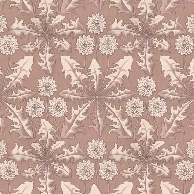 House of Hackney Taraxa Botanical Floral Art Nouveau Wallpaper Sample, Multicolour, H 42.0 cm x W 29.7 cm