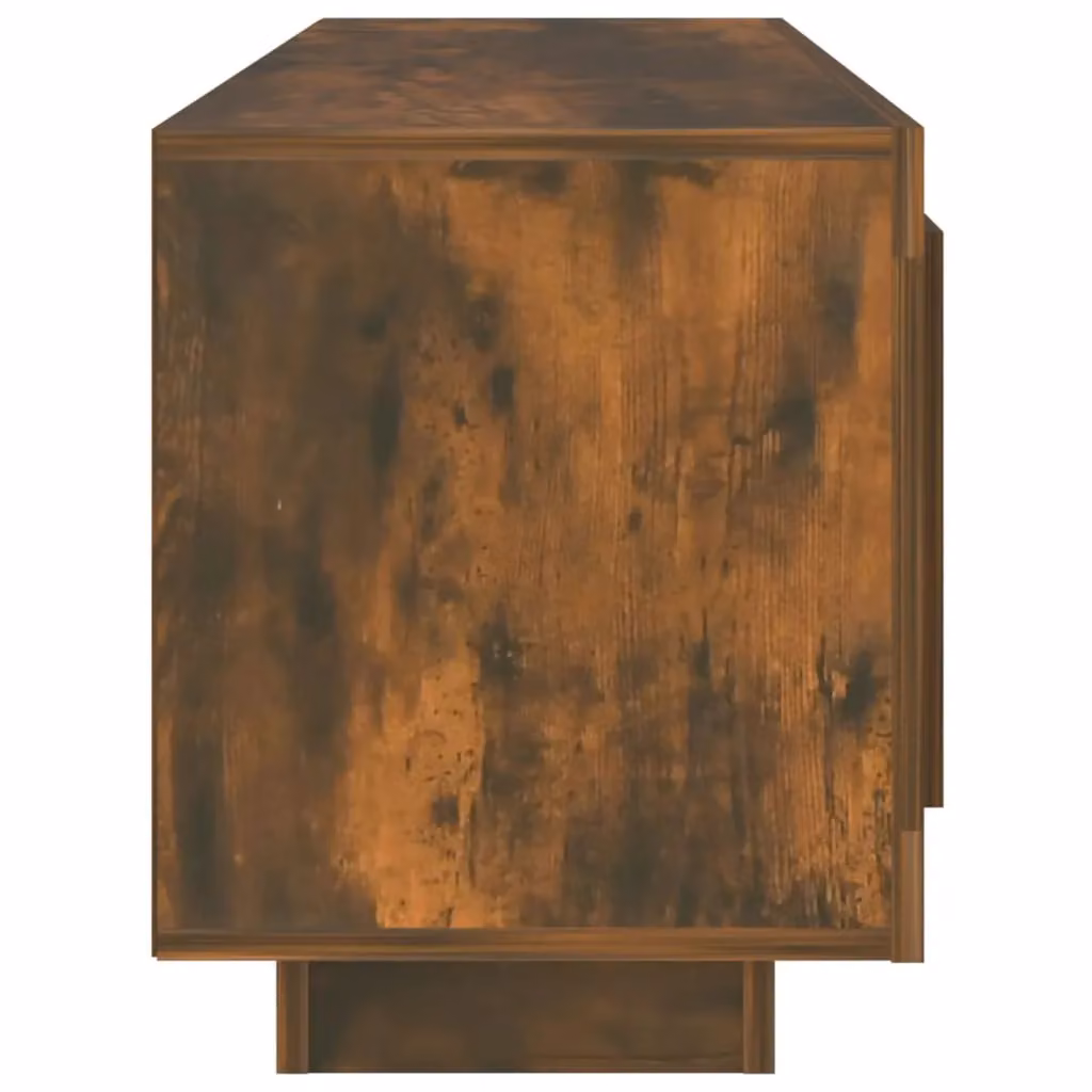 Berkfield Home Modern Smoked Oak TV Cabinet in Brown, W/D/H: 102 x 35 x 45 cm – 3