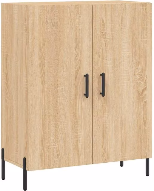 Berkfield Home Sonoma Oak Sideboard in Light Brown, W/D/H: 69.5 x 34 x 90 cm – 1