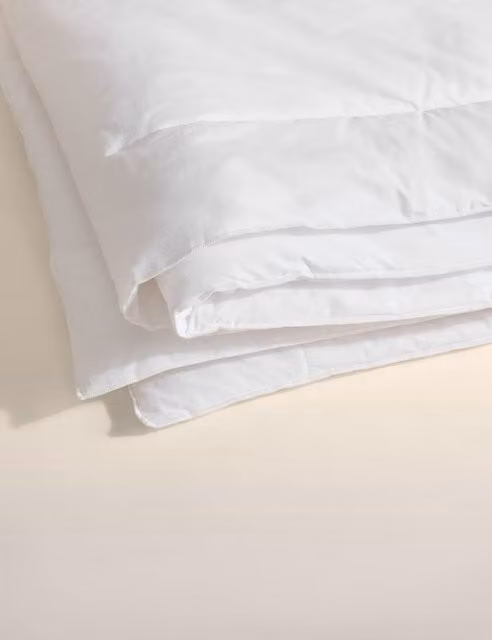 M&S Stay Cool 6 Tog White Cotton and Hollow Fibre Duvet for Adults
