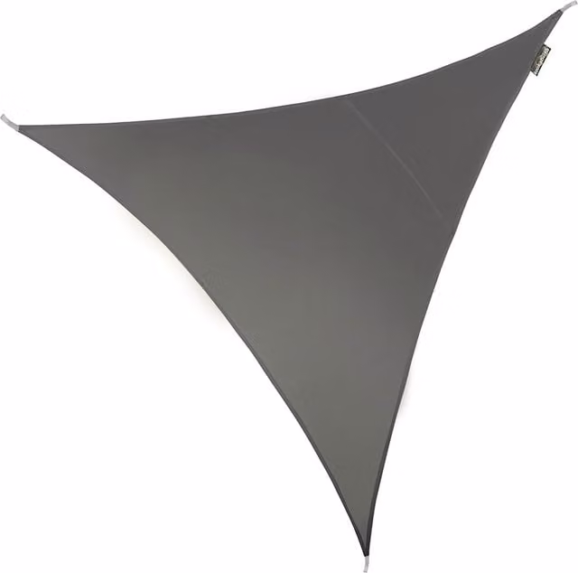 Kookaburra Water Resistant Triangle Sun Shade Sail, Charcoal Grey, UPF 34