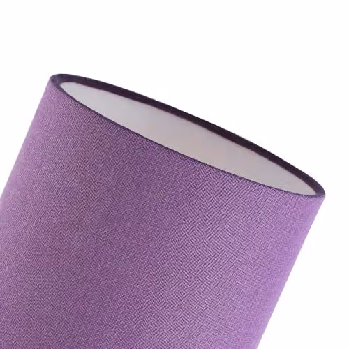 Happy Homewares Purple Linen Fabric Cylinder Lamp Shade, Height: 18 cm – 3