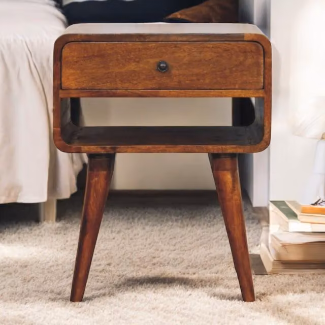 Artisan Furniture Avora Mango Wood Nightstand in Brown