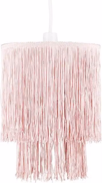 ValueLights Modern Round Pink Tassel Ceiling Pendant Light Shade