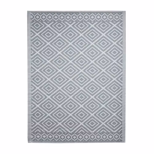 Coopers of Stortford Gainsborough Grey Aztec Outdoor Rug, W/D: 120 x 180 cm – 2