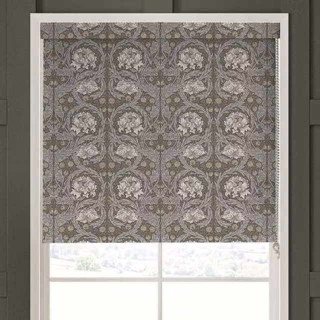 William Morris African Marigold Blackout Made To Measure Roller Blind in Iron