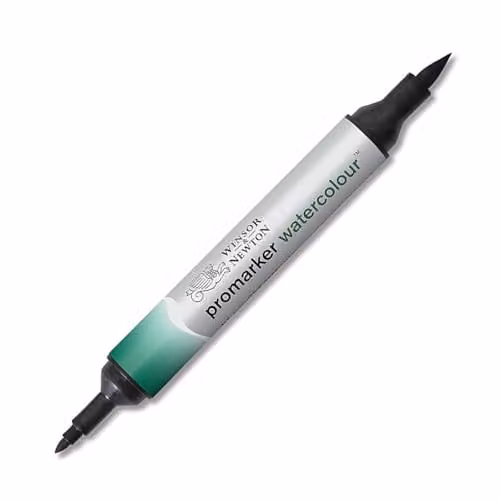 Winsor & Newton Water Colour Brush Marker in Hooker's Green Dark