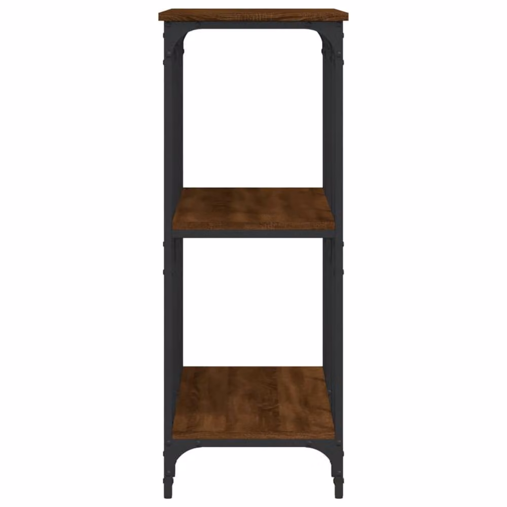 Berkfield Home Decorative Console Table in Brown Oak, W/D/H: 102 x 35 x 90 cm – 4