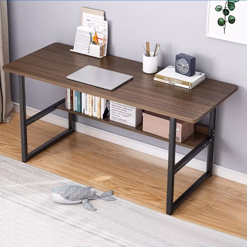 Hinsinc Brown Composite and Metal Home Office Computer Desk – 2