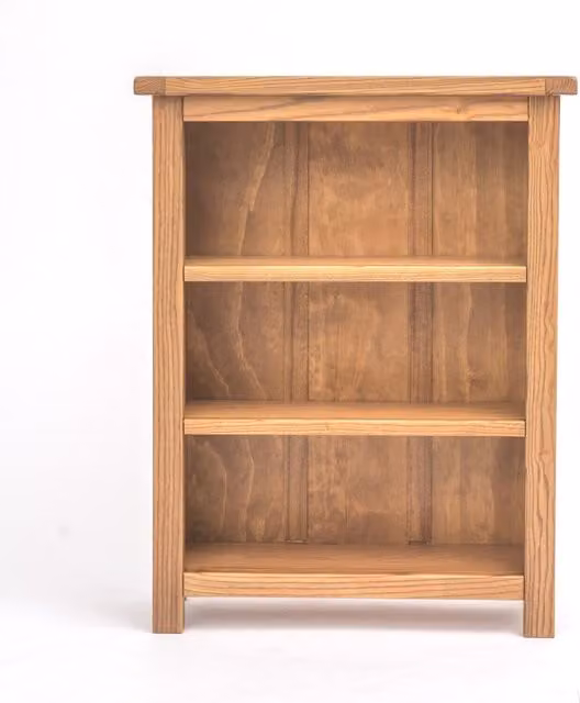Cabinet Bits Trivento Bookcase in Brown and Yellow Wood with Adjustable Shelves, W/D/H: 70 x 25 x 90 cm