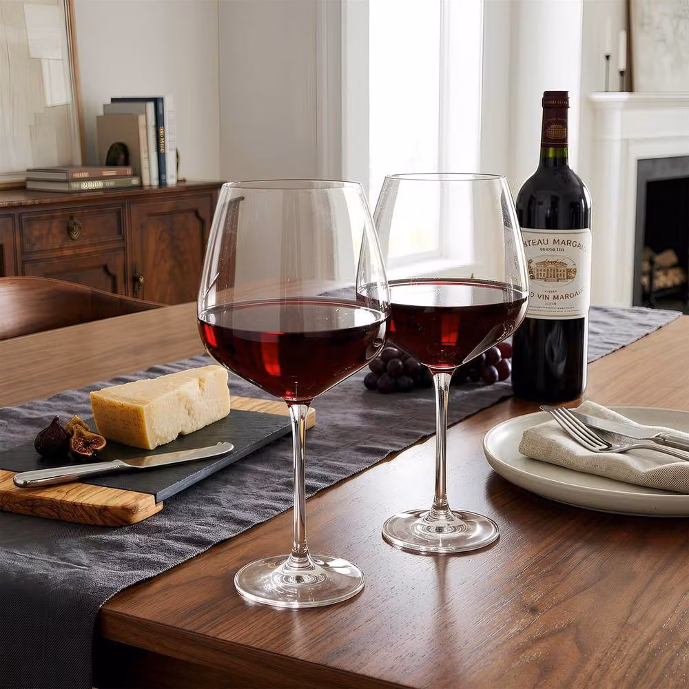 Argon Tableware Knightsbridge Lead-Free Crystal Wine Glasses, 650ml, Pack of 6, Transparent – 3