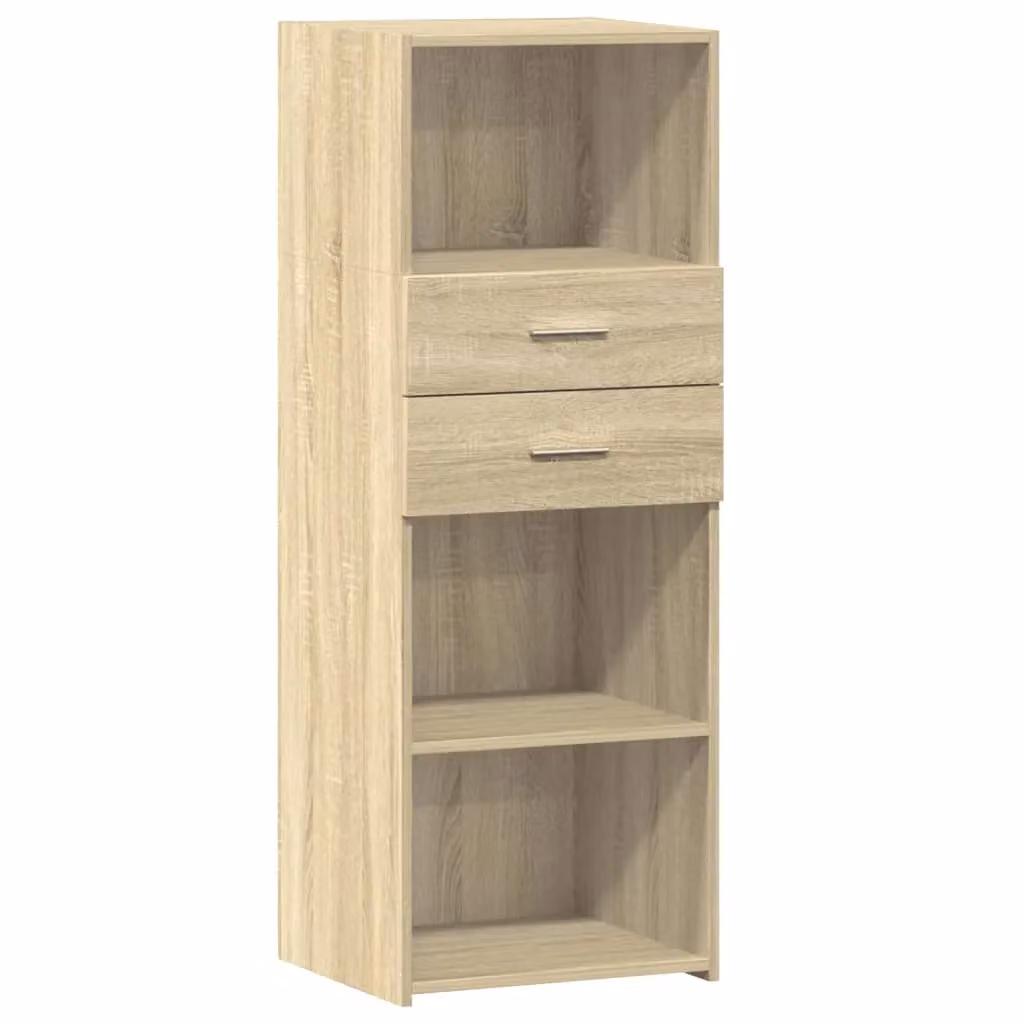 Berkfield Home Sonoma Oak Highboard in Brown, W/D/H: 45 x 42.5 x 124 cm – 2