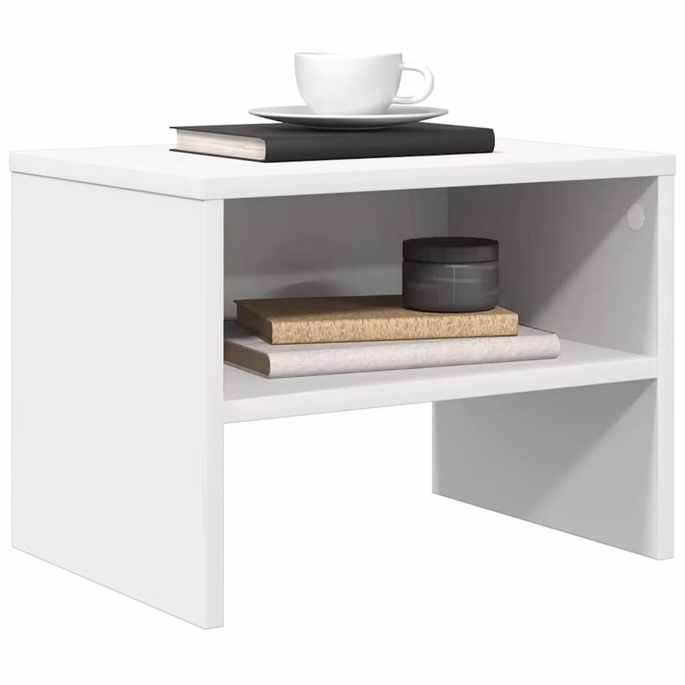 Berkfield Home Elegant Bedside Cabinets, 2 Piece Set in White, W/D/H: 40 x 30 x 30 cm – 3