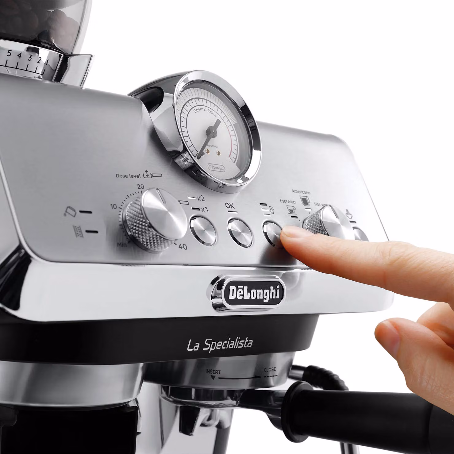 DeLonghi La Specialista Arte Bean to Cup Manual Coffee Machine in Silver – 3