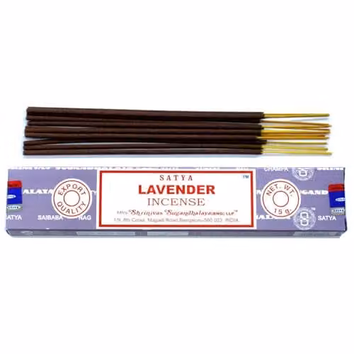 Ancient Wisdom Satya Lavender Floral Incense Sticks, 15g, Purple – 1