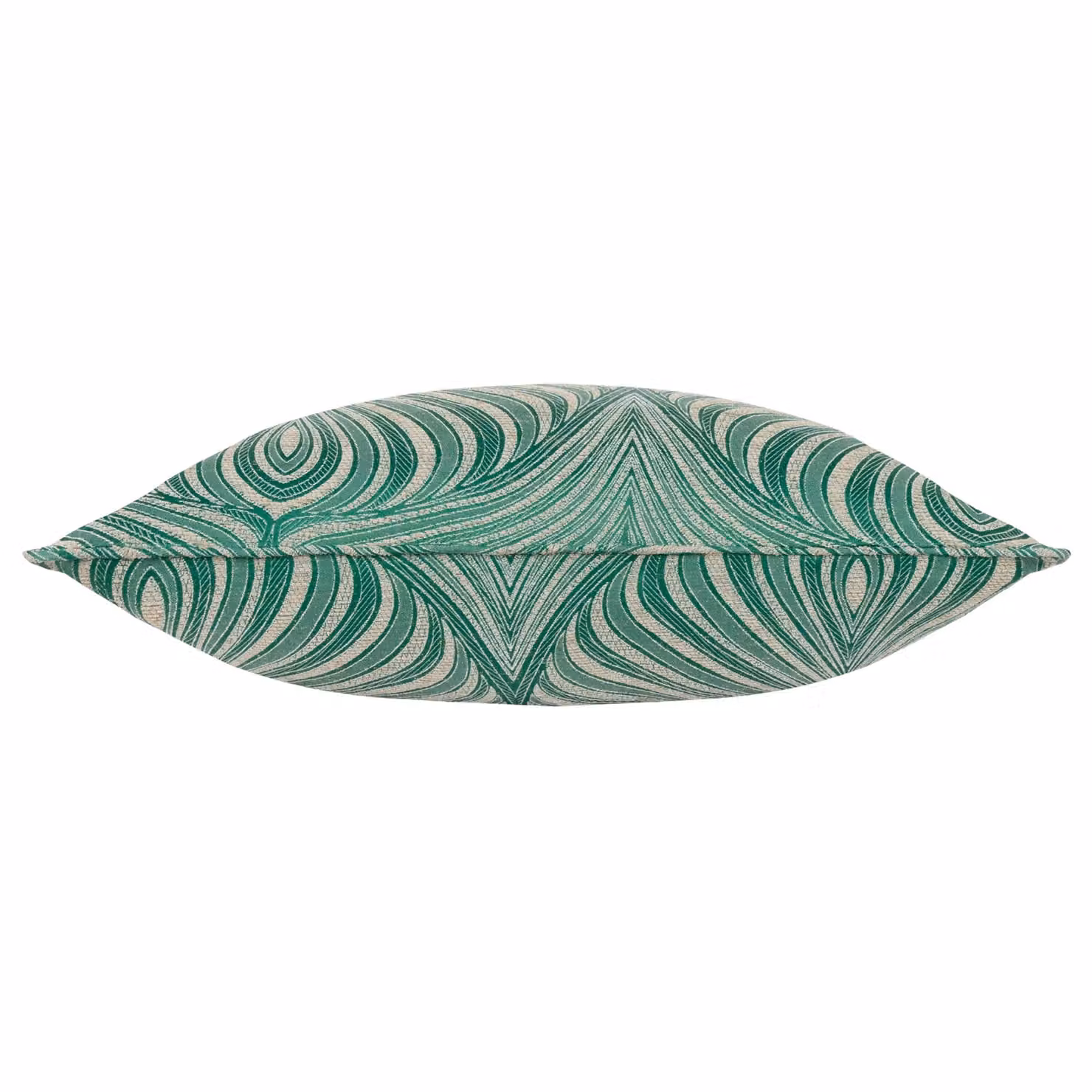 Paoletti Gatsby Jacquard Square Cushion in Green and Gold, W/D/H: 55 x 55 x 5.5 cm – 3