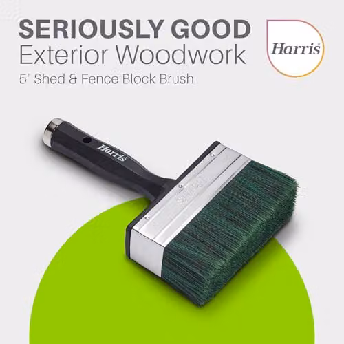 Harris Seriously Good Woodwork Paint Brush for Sheds and Fences, 5 inch – 2